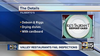 22 Valley restaurants fail health inspection in October 2018