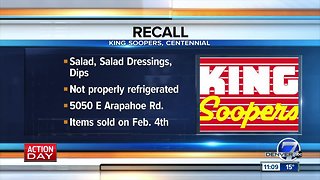 King Soopers store in Centennial issues recall