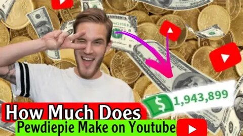 How much Does Pewdiepie Make on Youtube 🤑 #pewdiepie