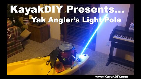 Homemade LED Whip Light Pole: great for kayak, boat, atv and more!