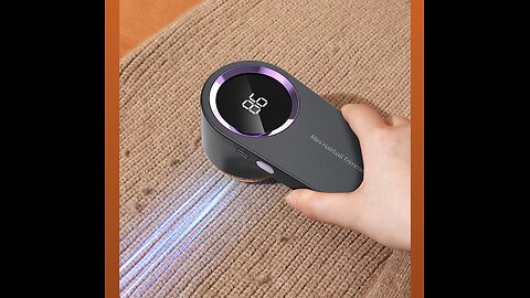 Lint Remover Electric Hairball Trimmer Smart LED Digital Display Fabric USB Charging Portable