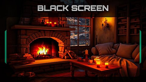 Crackling Fireplace Sounds For Sleep | Fireplace Ambience ASMR | Fire Black Screen | White Noise