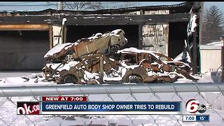 Greenfield auto body shop owner jumping hurdles to rebuild following fire