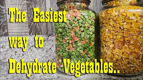 Dehydrating frozen Vegetables ~ Fill You Pantry Fast & Cheap!