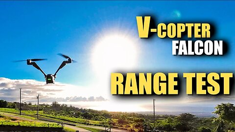 V-COPTER Falcon RANGE TEST - How Far Will it Go? (V-Coptr 2 Armed Drone)