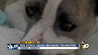 Dog attack leaves neighbors traumatized