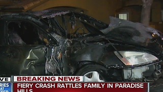 Fiery crash rattles family in Paradise Hills