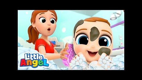 Let’s Be Clean Baby John! _ Bath Song _ Little Angel Kids Songs & Nursery