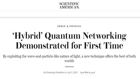 ‘Hybrid’ Quantum Networking Demonstrated for First Time