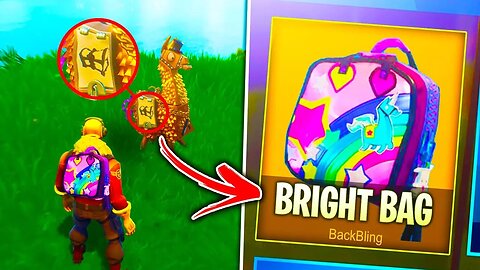 How To Unlock *NEW* "Bright Bag" RARE in Fortnite Battle Royale (Rainbow backpack gameplay)
