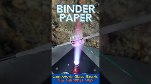 Lampwork Glass Beads: Binder Paper