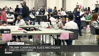 Trump campaign sues Michigan over ballot count