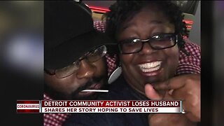 Detroit woman loses husband to COVID-19, shares story hoping to save lives