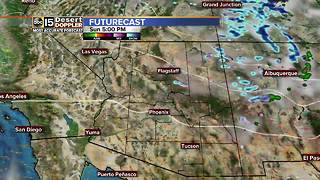 Chance of rain and snow in Arizona this weekend