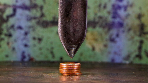 Coin Cutting: Hydraulic Press vs. Coins!