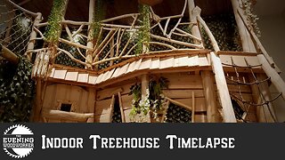 I Built a Treehouse in my Basement!