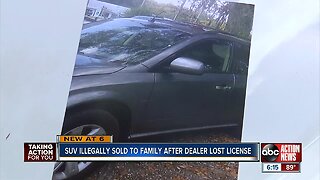 SUV illegally sold to family after dealer lost license