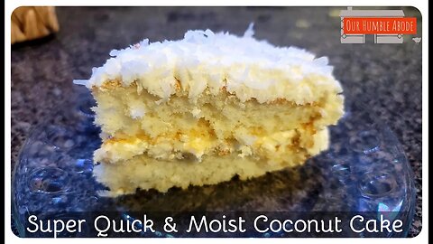 Super Quick & Moist Coconut Cake