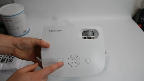 【Updated】 Mini Projector, 7500L Outdoor WiFi Projector and 100'' Screen, Full HD 1080P and 240"