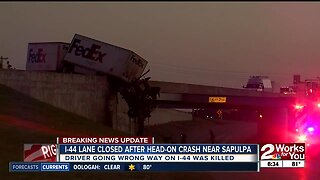 I-44 Lane Remains Closed After Head-on Crash Near Sapulpa