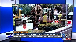 12 inch water main break closes off portions of Belair Road