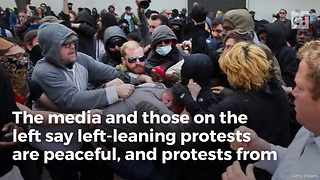 Video Shows What Happens When "Peaceful" Protesters Catch Cop