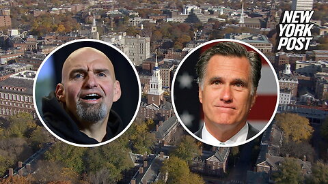 John Fetterman endorses Mitt Romney for president – of Harvard