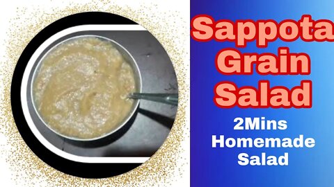Sappotta Grain Salad Receipe | Sappotta Salad Receipe