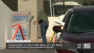 Deadline to return ballot my mail