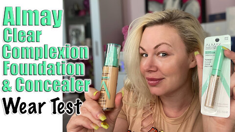 Almay Clear Complexion Acne Foundation and Concealer Wear Test | Code Jessica10 saves you Money $$$