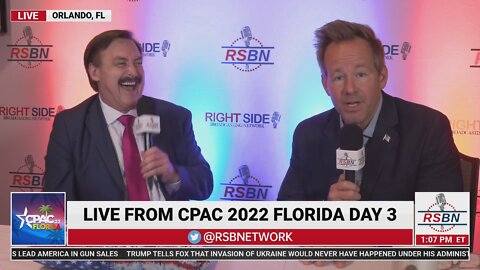 Mike Lindell CEO of My Pillow Full Interview with RSBN's own Brian Glenn at CPAC 2022 in Orlando
