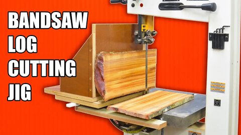 Bandsaw Log Cutting Jig - Milling Logs to Lumber