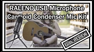 RALENO USB Microphone (M30) Professional Studio Cardioid Condenser Mic Kit FULL REVIEW