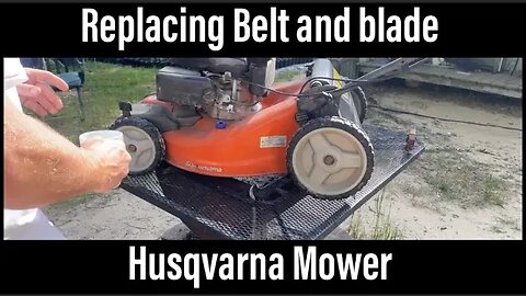 How to repair Husqvarna Mower blade & belt self propelled all wheel drive L221AHK 21 IN HONDA AWD