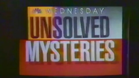 Unsolved Mysteries TV Promo "Criminals are Powerless Against it" (1989)