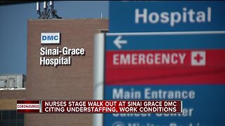 DMC Sinai Grace Hospital workers say they were told to leave after sit-in