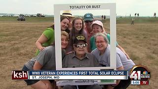 WWII veteran experiences total solar eclipse