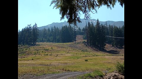 Mt Bachelor in the Smoke Clouds