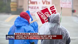 United Autoworkers ratify new GM contract; strike ends on day 40