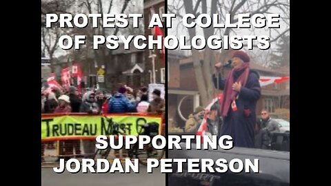 Protest at College of Psychologists in Toronto Supporting Jordan Peterson & other Drs | Jan 11 '23