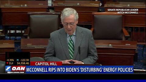 Sen. Mcconnell Rips Into Biden's 'Disturbing' Energy Policies