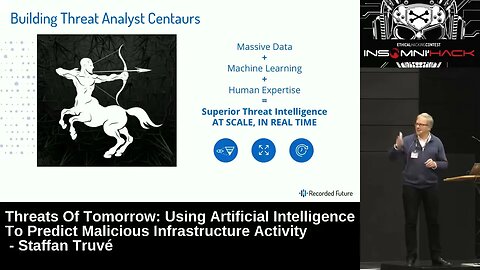 Using Artificial Intelligence to Predict Malicious Infrastructure Activity Staffan Truvé