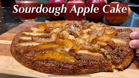 Sourdough Apple Cake - Use sourdough starter/discard for this perfect fall bake