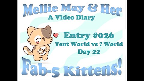 Video Diary Entry 026: Day 22 Tent World vs Big World. Little Lights of Cuteness In Our Every Day