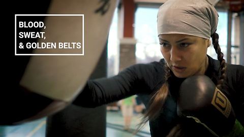 Kazakhstan's fearless female boxing champ