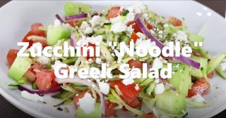 Zucchini Noodle Greek Salad