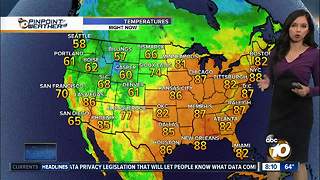 10News Pinpoint Weather for Sat. June 30, 2018