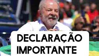 o presidente Lula deu uma declaração muito importante para nossa democracia