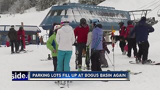Parking lots fill up at Bogus Basin again