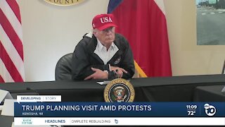 Trump planning visit amid protests